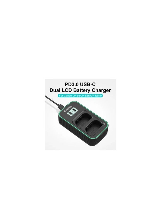 Kingma LPE6NH Quick Charger for Canon Camera Battery LP-E6 and LP-E6N Canon 5D Canon 7D Canon 6D Canon R QC3.0 (BM058Q.LPE6) - Image 3