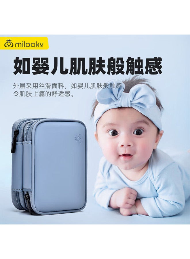 Milooky Portable Hard Drive Power Bank Storage Bag, Travel Carrying Case For Earphones, Charger, Data Cables, Protective Cover, And Digital Accessories - Image 1