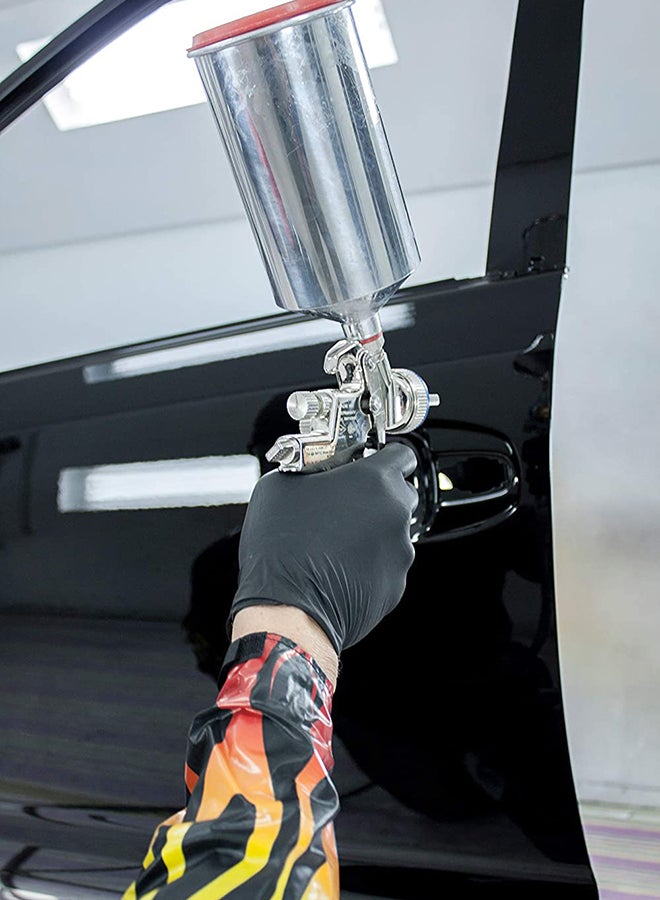 100-Piece Disposable Nitrile Gloves Set Black M Black M - Image 5