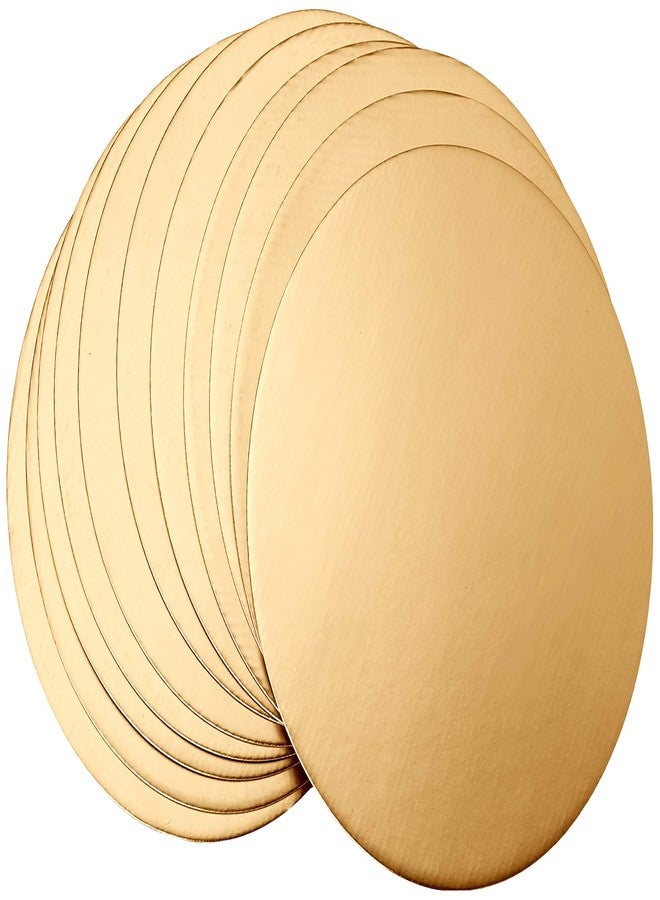 Fox Run 12-Piece Cardboard Cake Circle Base Set, 10 x 10 x 0.25 inches, Gold - Image 3