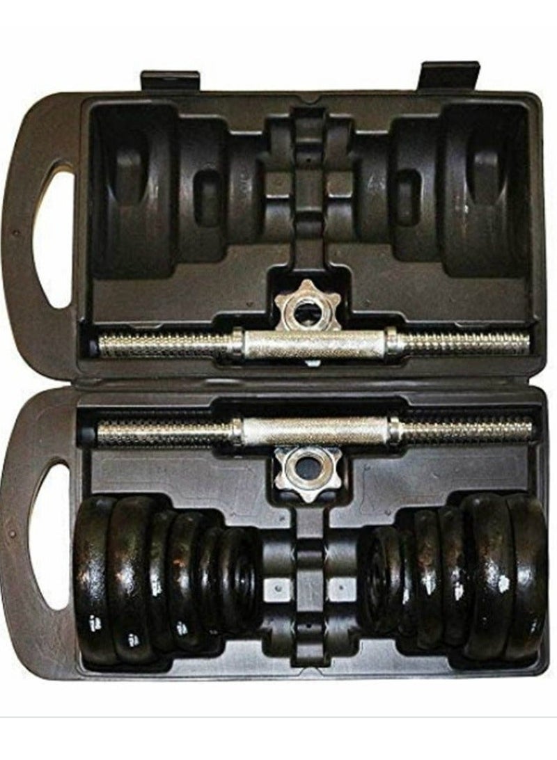 20kg Adjustable Detachable Weight Dumbbell, Heavy Duty Assembly Strength Training Dumbbell For Home Gym Workout - Image 2