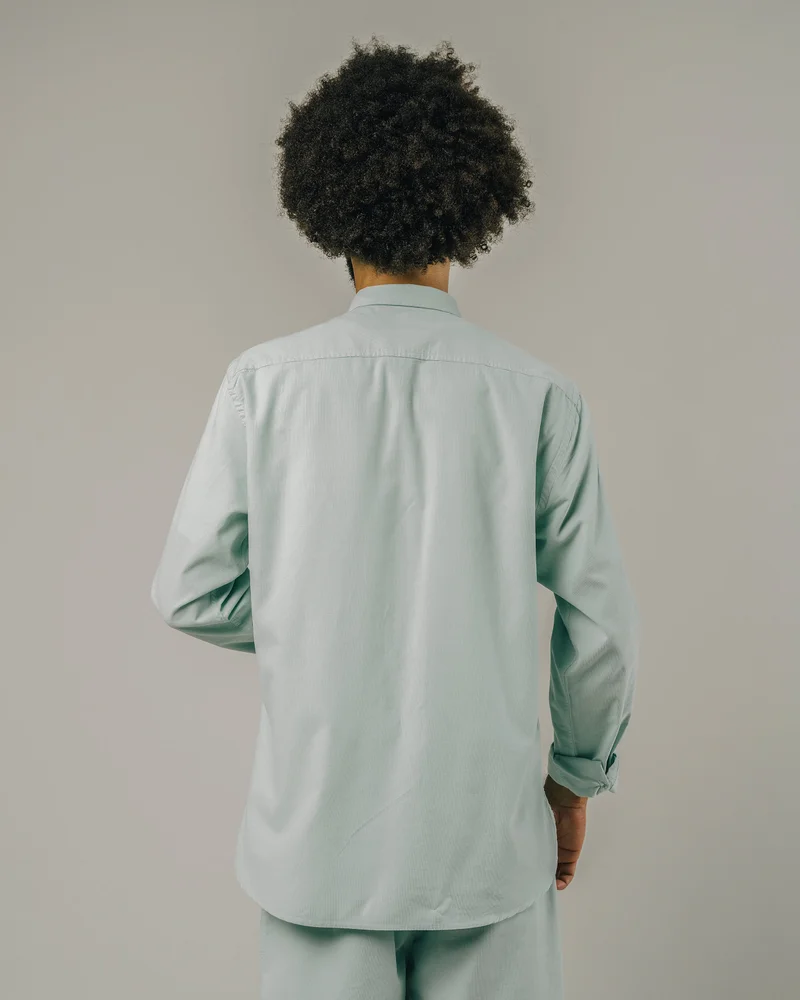Brava Fabrics Lightweight Corduroy Shirt Acqua