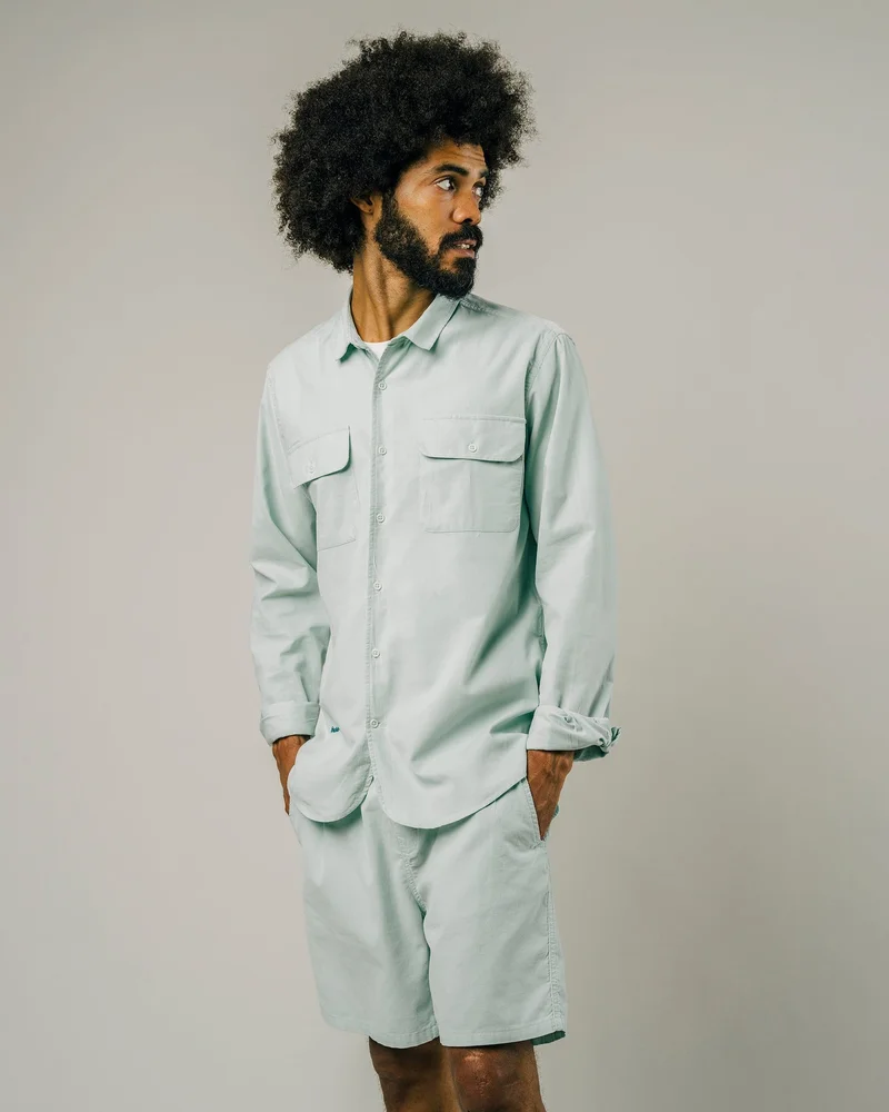 برافا فابريكس قميص كوردي خفيف أكوا