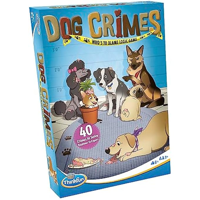 ثينك فان لعبة Dog Crimes Logic لعبة جذابة للأطفال والكبار موضوع المباحث الممتع الذاكرة ومنشئ مهارات التفكير عمل فني فريد مناسب للأعمار من 8 سنوات فما فوق - Image 4