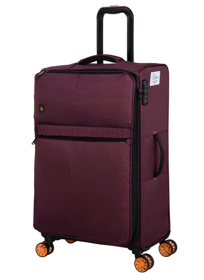 it Luggage it luggage Lykke, Unisex ECO Polyester Material Soft Case Luggage, 8 x 360 degree Spinner Wheels, Expandable Trolley Bag, Telescopic Handle, TSA Type lock, 12-2644E08, Size 29 inches, Color F.Wine  - Image 1