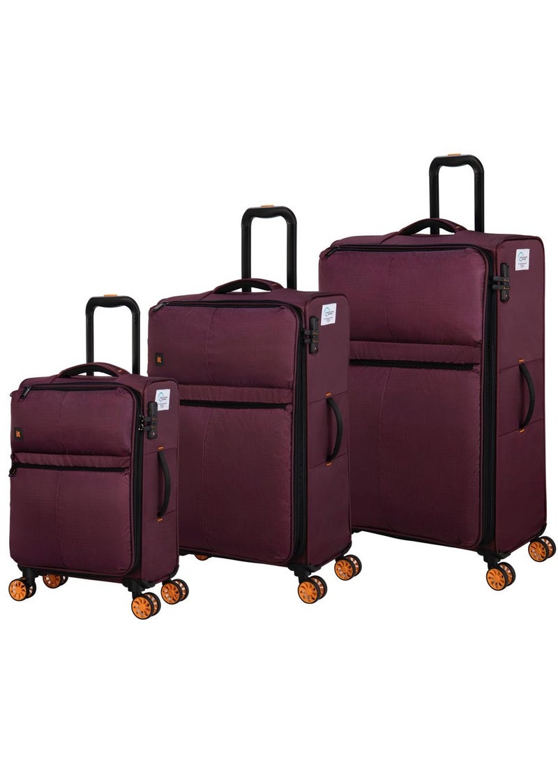 it Luggage it luggage Lykke, Unisex ECO Polyester Material Soft Case Luggage, 8 x 360 degree Spinner Wheels, Expandable Trolley Bag, Telescopic Handle, TSA Type lock, 12-2644E08, Size 29 inches, Color F.Wine  - Image 4