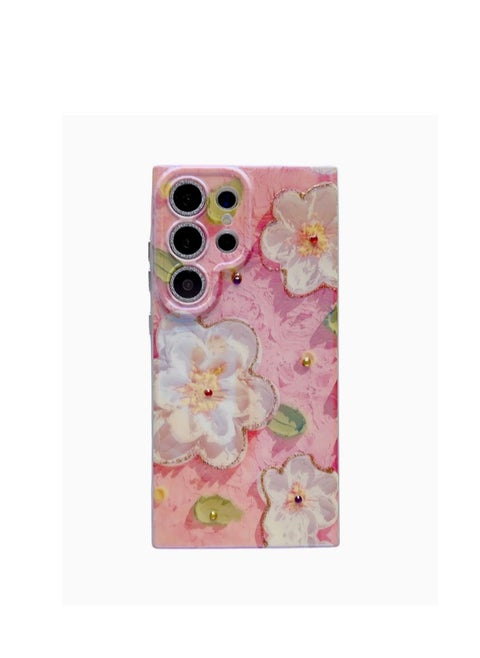The Samsung Galaxy S25 Ultra Super Case Comes With Complete Camera Lens Protection, Supports Magsafe Charger, And Features Colorful Floral Design With Soft Tpu Scratch Resistant And Shockproof Phone Case For Wireless Charging