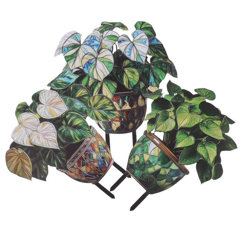 3pcs Garden Markers: Decorative Plant Label Stake PVC Plant Markers for Potted Nursery - Decoration Labels for Garden Yard Bonsai - Image 5