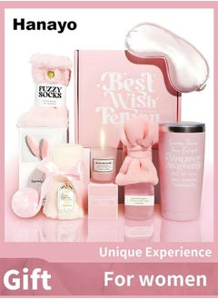 Hanayo Birthday Gift Set for Women Spa Gift Basket Best Gift Box for Mom, Wife, Friends, and Sisters  - Image 1