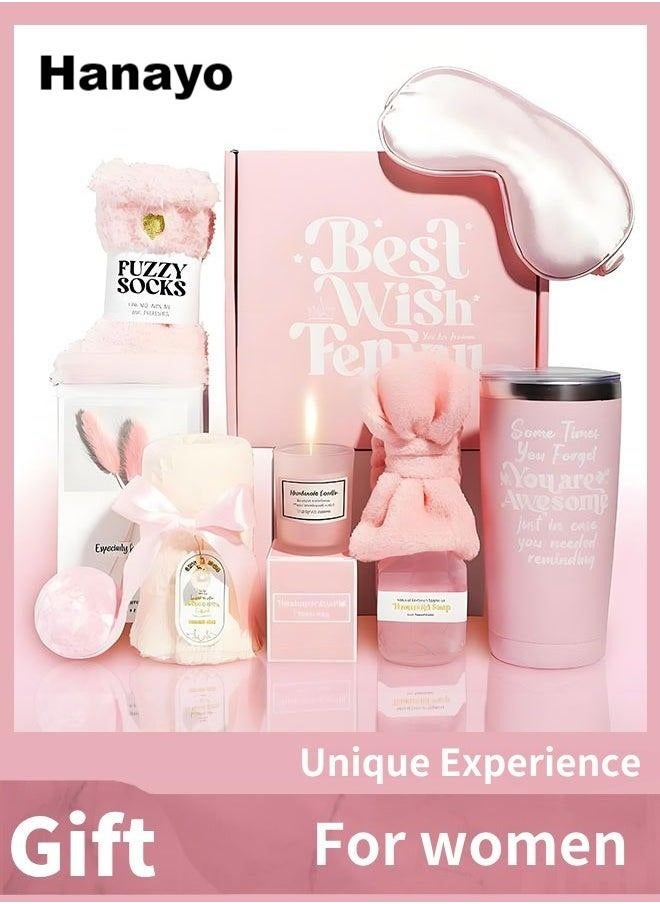 Hanayo Birthday Gift Set for Women Spa Gift Basket Best Gift Box for Mom, Wife, Friends, and Sisters  - Image 1