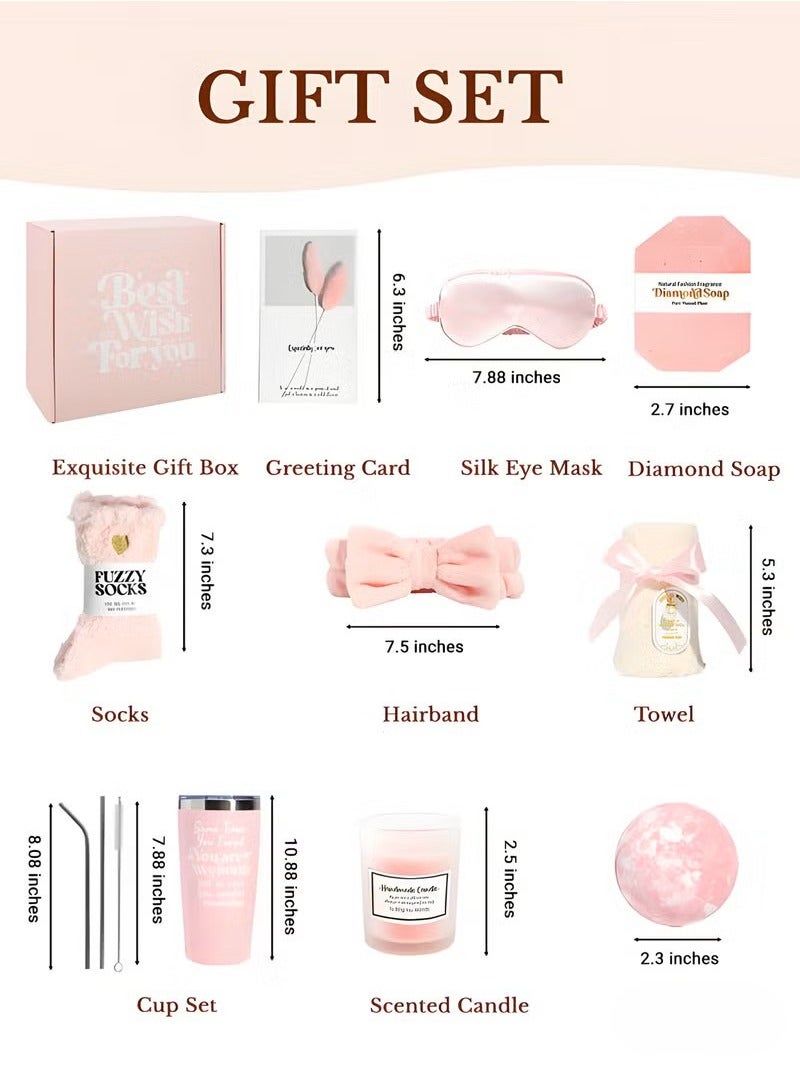 Hanayo Birthday Gift Set for Women Spa Gift Basket Best Gift Box for Mom, Wife, Friends, and Sisters - Image 2