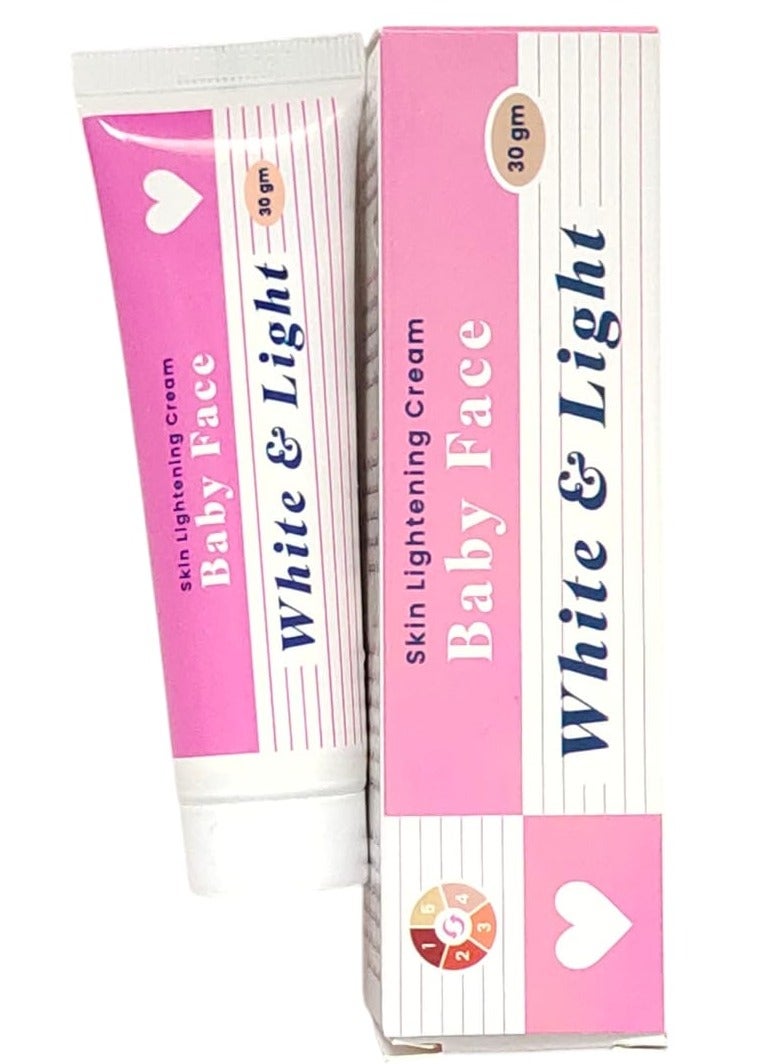 بيبي فيس وايت اند لايت كريم تفتيح البشرة 30 جرام