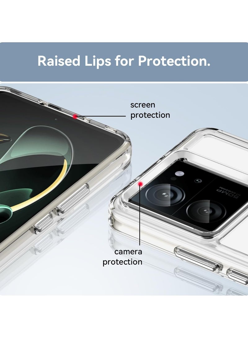 Xiaomi 13T/Xiaomi 13T Pro Phone Case, Soft Transparent TPU Phone Case, Shockproof Transparent Bumper Cover - Image 2