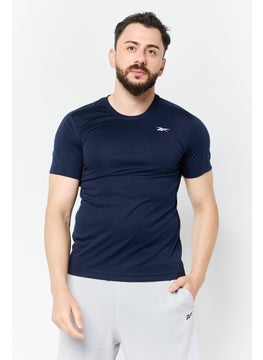 Reebok Men Sportswear Fit Short Sleeves Training T-shirt, Navy Blue  - Image 1