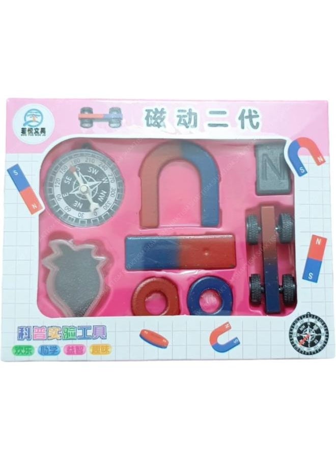 Generic - 🧲 Magnetic Power Science Kit for Kids – Fun STEM Physics Exploration Set Type of Toy: Educational Science Kit – Number of Players: Solo or Group – Age Group: 6+ Years – Subtype: Magnetism Experiments – Theme: STEM Learning / Magnetic Force Exploration - Image 1