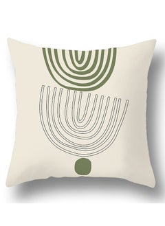 Y&D Green botanical abstract geometric print pillowcase pillow cover 45*45cm 