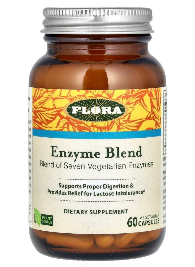 Flora Enzyme Blend 60 Vegetarian Capsules 