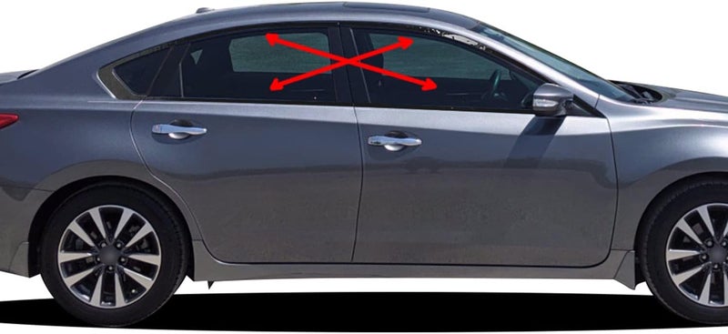 Gomu Gloss Black Window Trim Vinyl Wrap Kit for Nissan Altima - Image 1