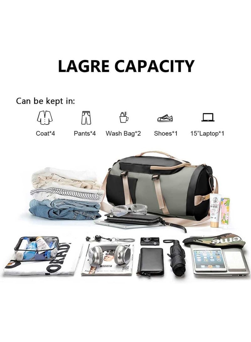 Capacity Sports Gym Bag Sports Gym Bag with Shoes Compartment & Wet Pocket Sports Gym Bag for Men & Women Multi-Occasion Application of Sports Bag - Image 3