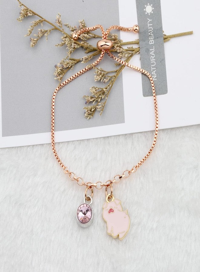 MYOSPARK Funny Pigs Slider Bracelet - Pigs Jewelry Animal Lover Gift - Image 2