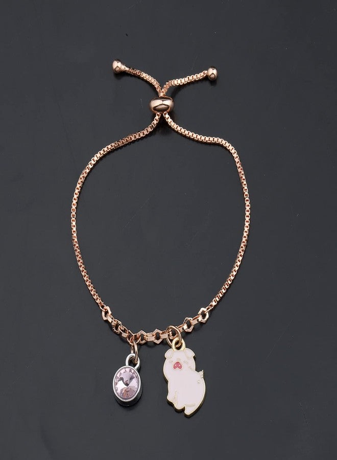 MYOSPARK Funny Pigs Slider Bracelet - Pigs Jewelry Animal Lover Gift - Image 3