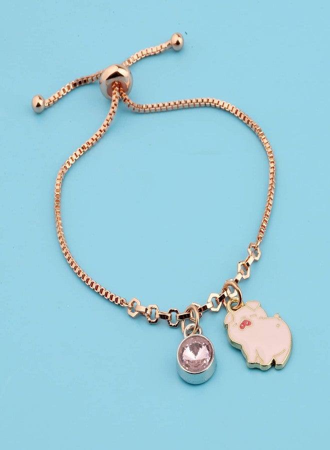 MYOSPARK Funny Pigs Slider Bracelet - Pigs Jewelry Animal Lover Gift - Image 4