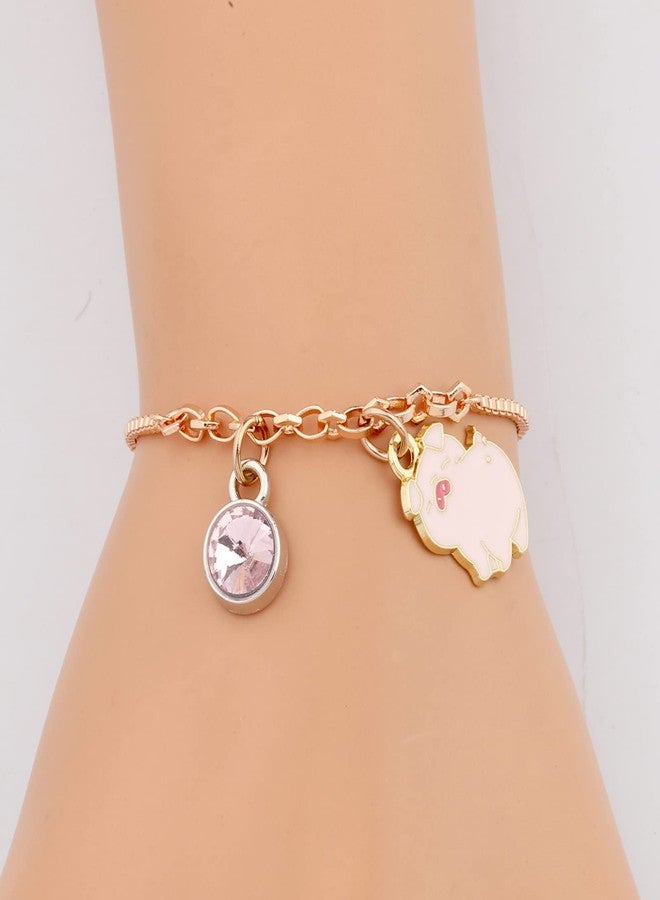 MYOSPARK Funny Pigs Slider Bracelet - Pigs Jewelry Animal Lover Gift - Image 5