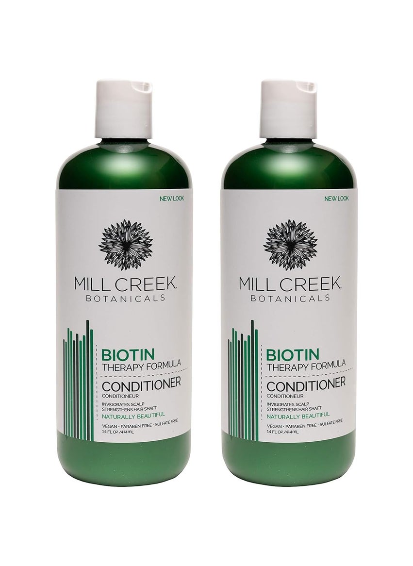 Mill Mill Creek Biotin Conditioner Natural and Organic 14 fl oz Pack of 2 