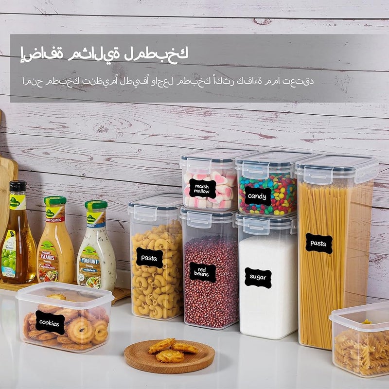 Vtopmart – 24 عبوة تخزين هوائية محكمة الإغلاق للحبوب مع أغطية، من البلاستيك - Image 4