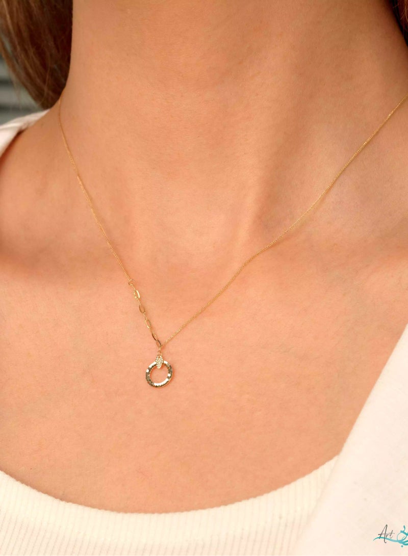 Ruby Art Gold 18K real Gold Necklace for women- 0.8 Gram - Image 2