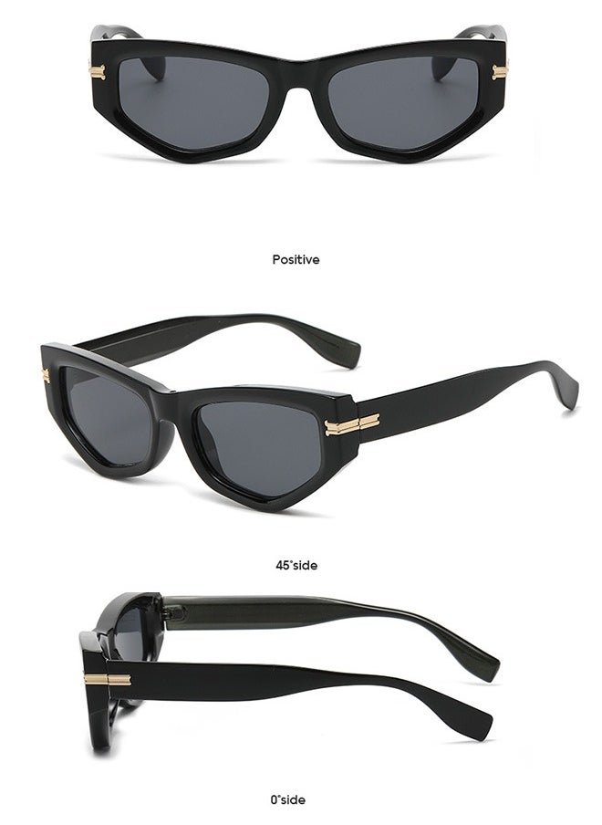 AZorb Cat Eye Sunglasses Women Men Oval Vintage Sun Glasses for Women's Men's Polarized Sunglass Mens Ladies Shades Retro Fashion Trendy UV400 Protection Eyewear  - Image 5