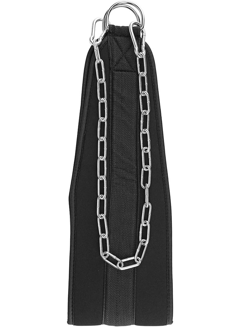 Fitness Dipping Weight Lifting Belt with Chain, Half Length - Image 3