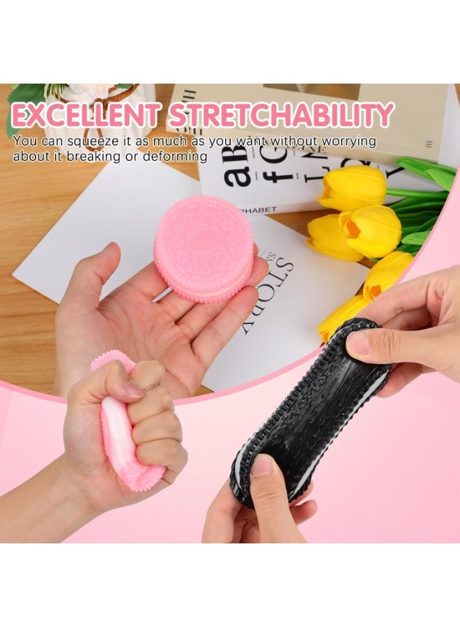 CMGTYYD Pinch Cookie Simulation Toys, Silicone Squeeze Toys Stress Relief, Ultra Soft Toys Large for Kids and Adults, Birthday and Party Squeeze Toys - Image 3