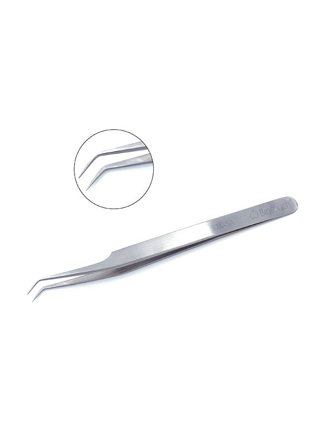 Pointed Tip Tweezers For Eyelash Extensions Precision Lashing Tweezers 140 Mm Curved Tip