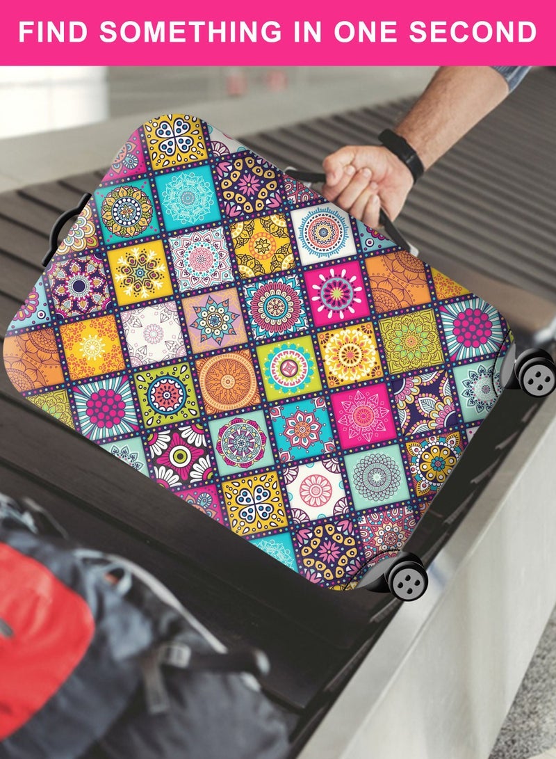 URbazaar Elastic Travel Luggage Cover Travel Suitcase Protective Cover for Trunk Case Apply to 18-30 inch luggage Suitcase Cover - Image 5