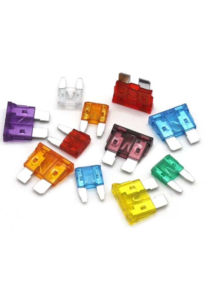 Car Fuses Assortment Kit, 180 Pcs Standard  Mini  Low Profile Mini Fuse  Automotive Blade Fuse for RV, Truck, Marine, Auto Accessories - Image 3