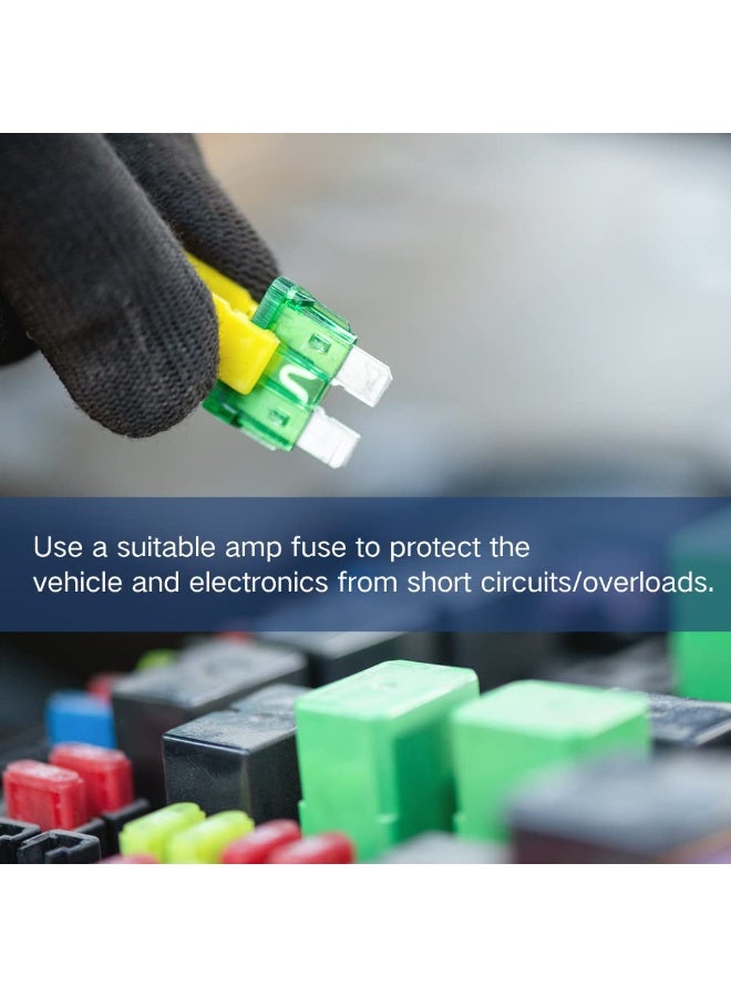 Car Fuses Assortment Kit, 180 Pcs Standard  Mini  Low Profile Mini Fuse  Automotive Blade Fuse for RV, Truck, Marine, Auto Accessories - Image 4