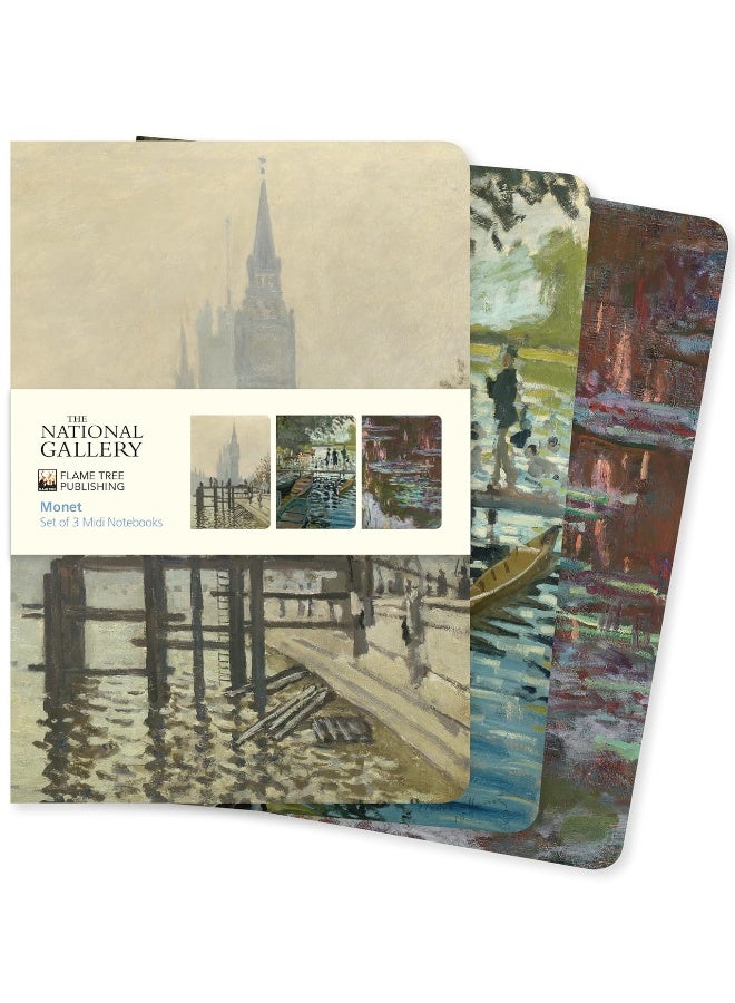 National Gallery: Monet Set of 3 Midi Notebooks  - Image 1