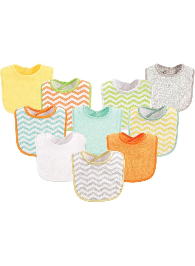 Luvable Friends Unisex Baby Cotton Terry Bibs - Image 2