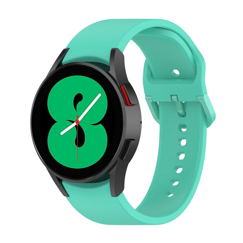 Replacement Strap For Samung Galaxy Watch4 40mm / 44mm Silicone Flat Buckle Watch Band(Mint Green) - Image 4