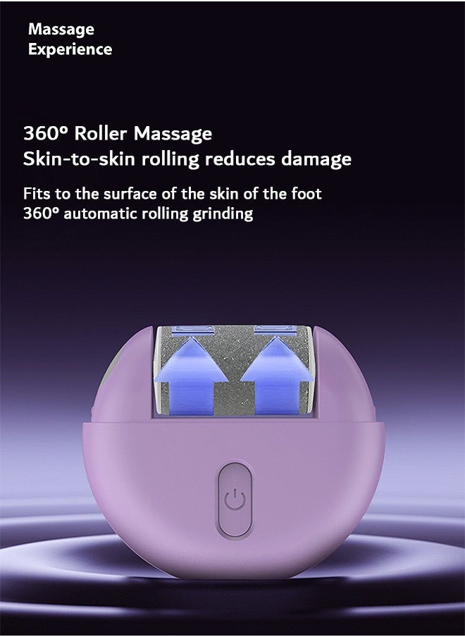 MAANGE Electric Foot Callus Remover, Rechargeable Foot File Pedicure Tools, Waterproof Foot Scrubber (Purple)  - Image 5