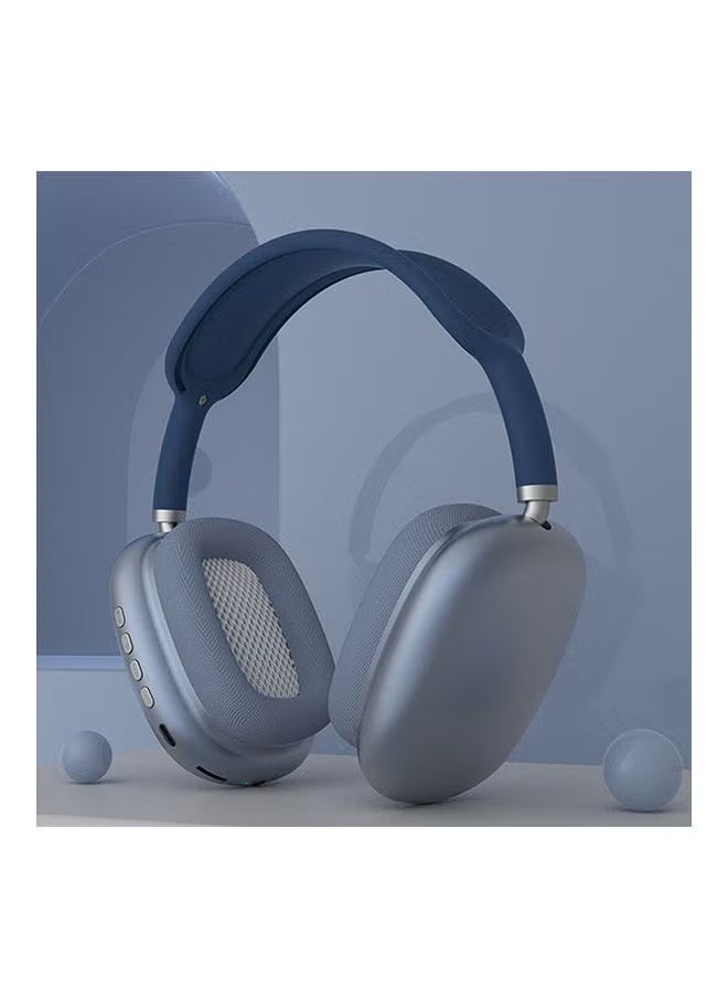 P9 - P9 Bluetooth Wireless Headset Over-Ear Headphone With Mic - Blue - Image 1