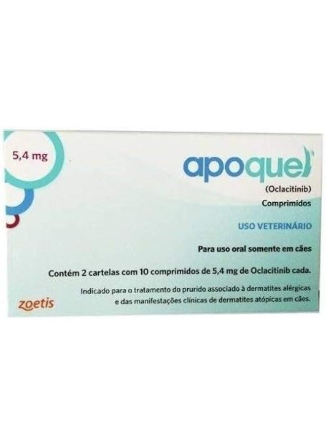 Zoetis Apoquel 5.4Mg, 20 Tablets For Dogs