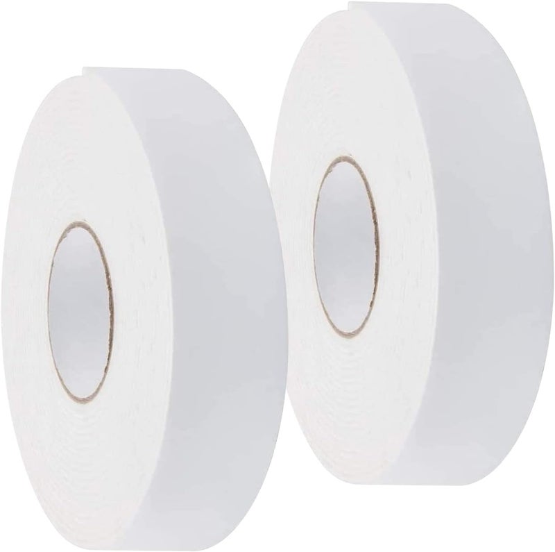 ToLanbbt Double Sided Foam Tape 2.36In x 33FT 2 Pack, Mounting Tape Heavy Duty, Strong Adhesive Weatherproof Seal Strips for DIY Craft Picture Poster, Car & Gap Filling Mountings, Home Office Decor (White) - Image 1