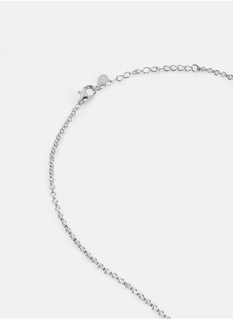 SOHI Stone Studded The Monaco Collar Necklace