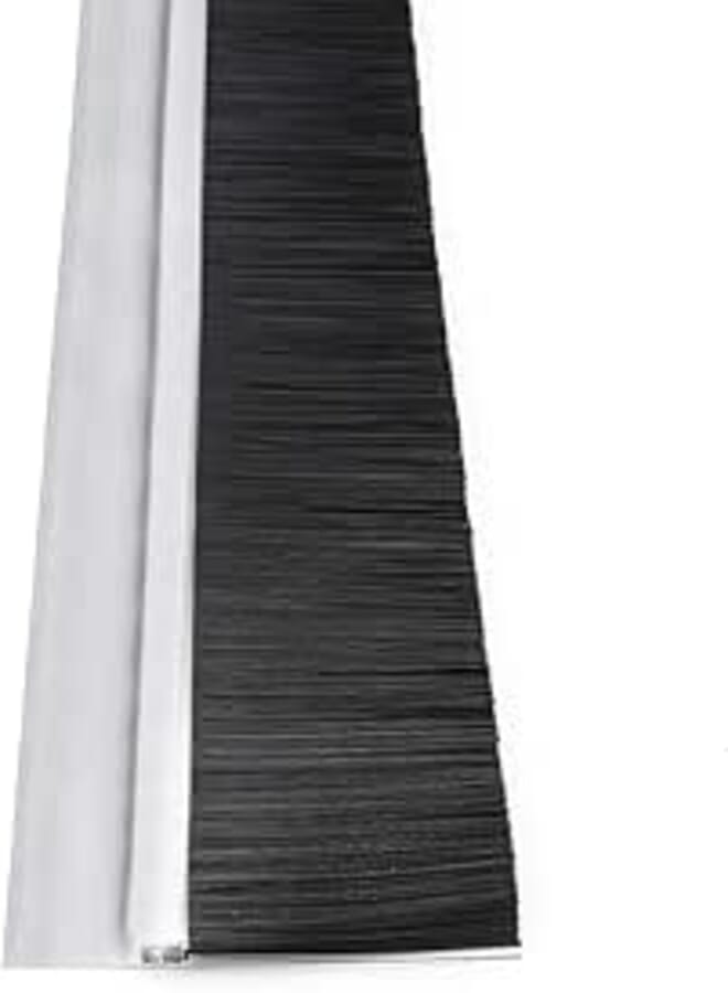 Generic Door bottom brush seal white & black
