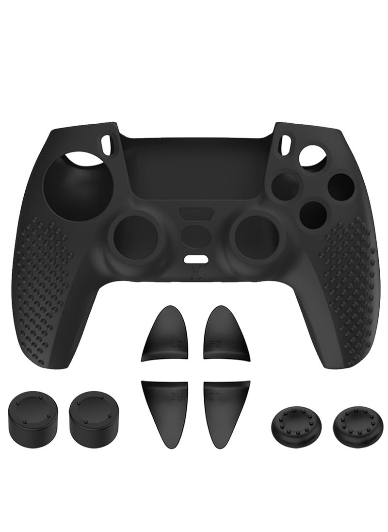 Generic PS5 Controller Skin, Anti-Slip Thicken Silicone Protective Cover Case Perfectly Compatible with Playstation 5 Dualsense Controller Grip with 4 x Thumb Grip Caps  - Image 1