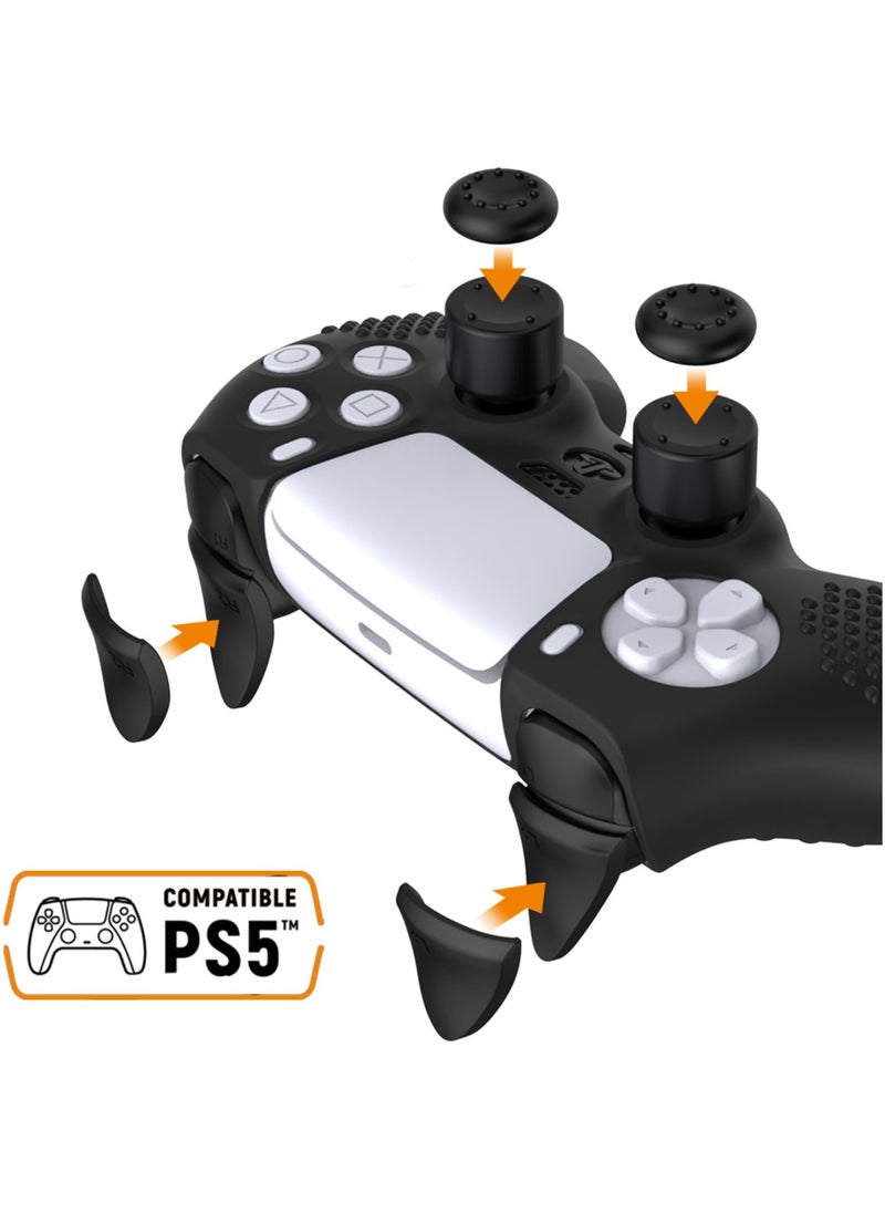 Generic PS5 Controller Skin, Anti-Slip Thicken Silicone Protective Cover Case Perfectly Compatible with Playstation 5 Dualsense Controller Grip with 4 x Thumb Grip Caps  - Image 4