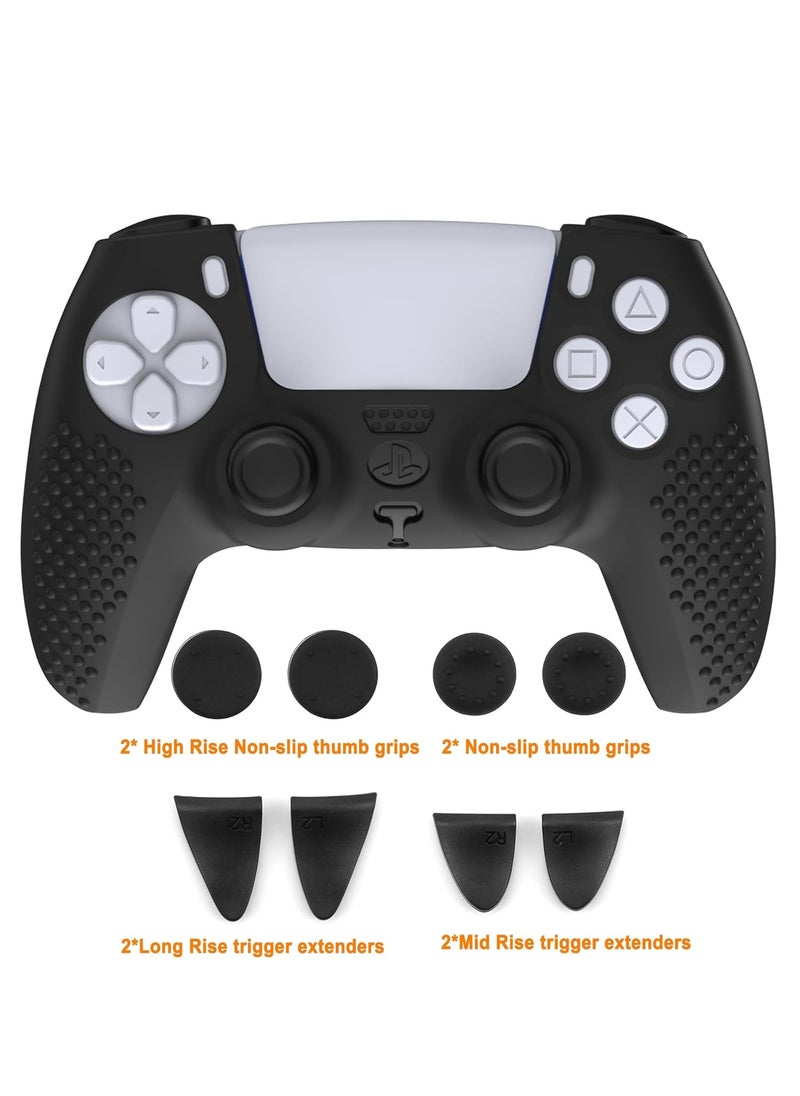 Generic PS5 Controller Skin, Anti-Slip Thicken Silicone Protective Cover Case Perfectly Compatible with Playstation 5 Dualsense Controller Grip with 4 x Thumb Grip Caps  - Image 5