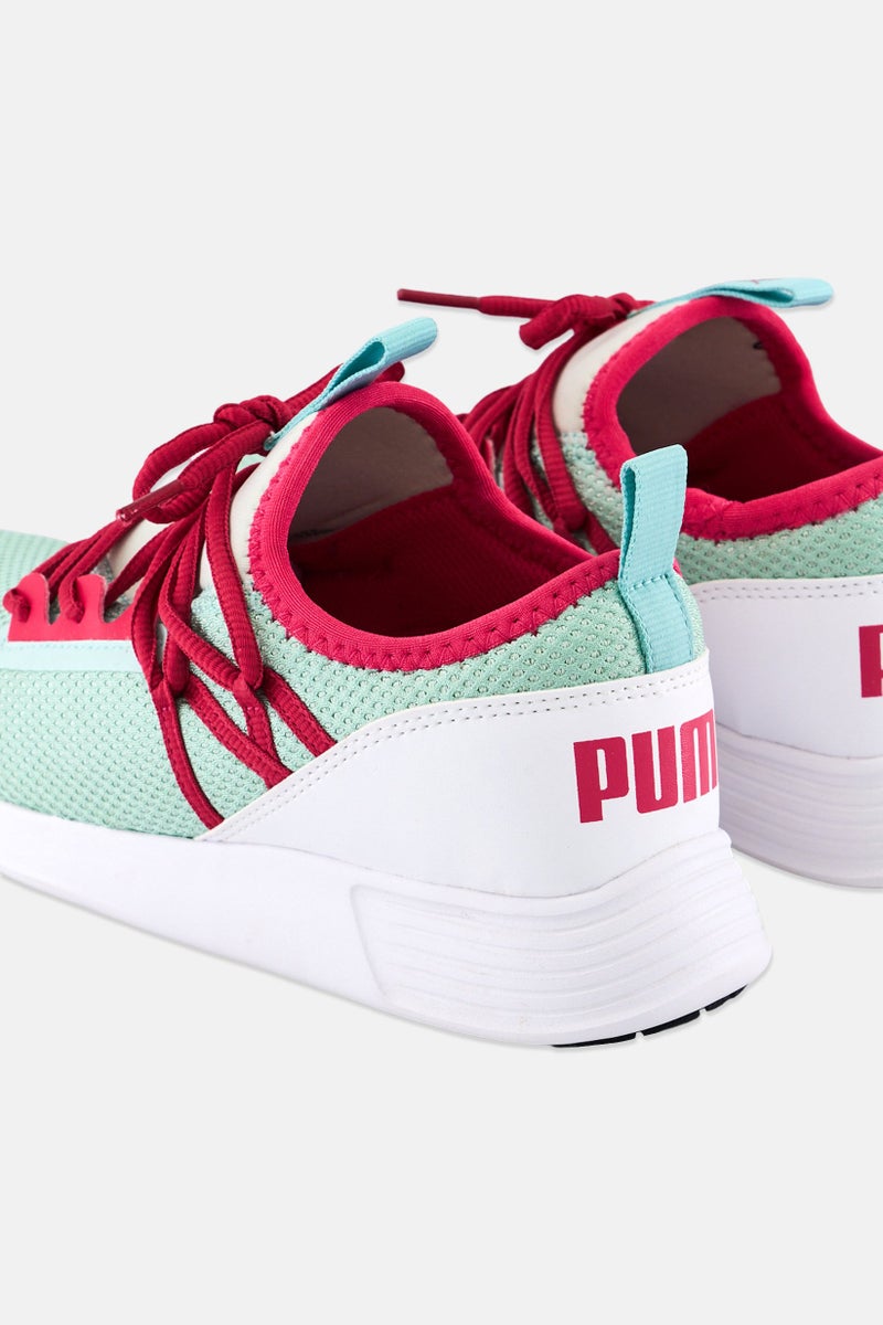 PUMA Women Lace Up Running Shoes, Mint Green - Image 2